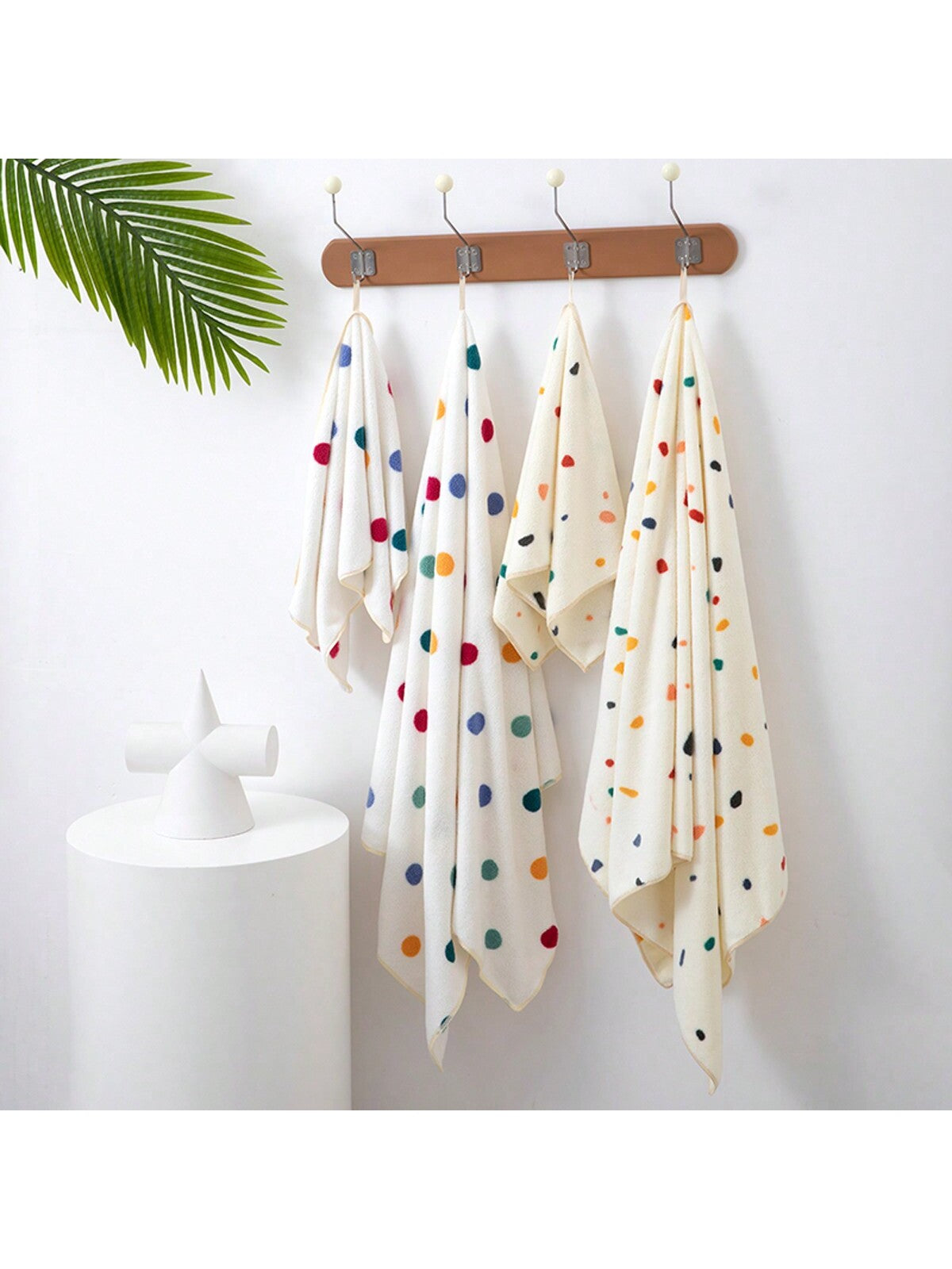 منشفة حمام مطبوعة من الصوف القطني 1 قطعة