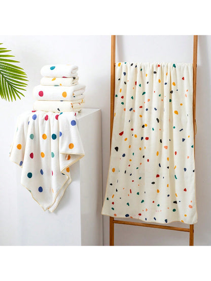 منشفة حمام مطبوعة من الصوف القطني 1 قطعة