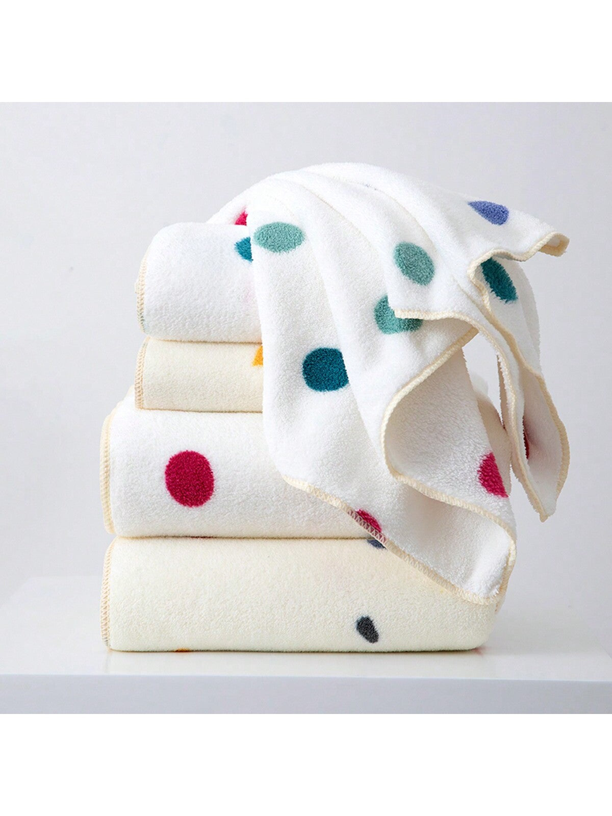 منشفة حمام مطبوعة من الصوف القطني 1 قطعة، امتصاص جيد، تنفس ،لا تتساقط