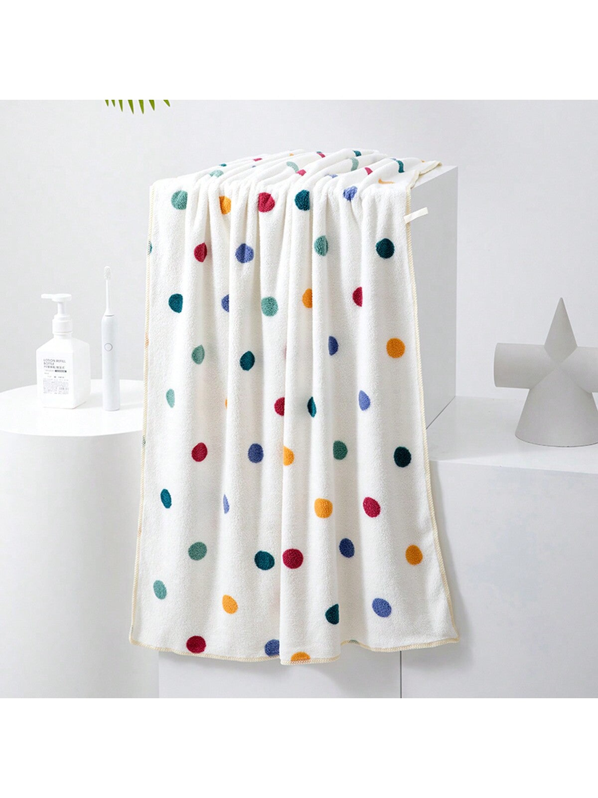 منشفة حمام مطبوعة من الصوف القطني 1 قطعة