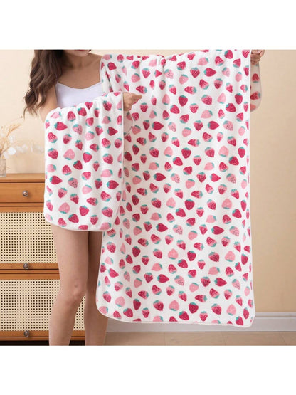 منشفة حمام مطبوعة من الصوف القطني 1 قطعة، امتصاص جيد، تنفس ،لا تتساقط