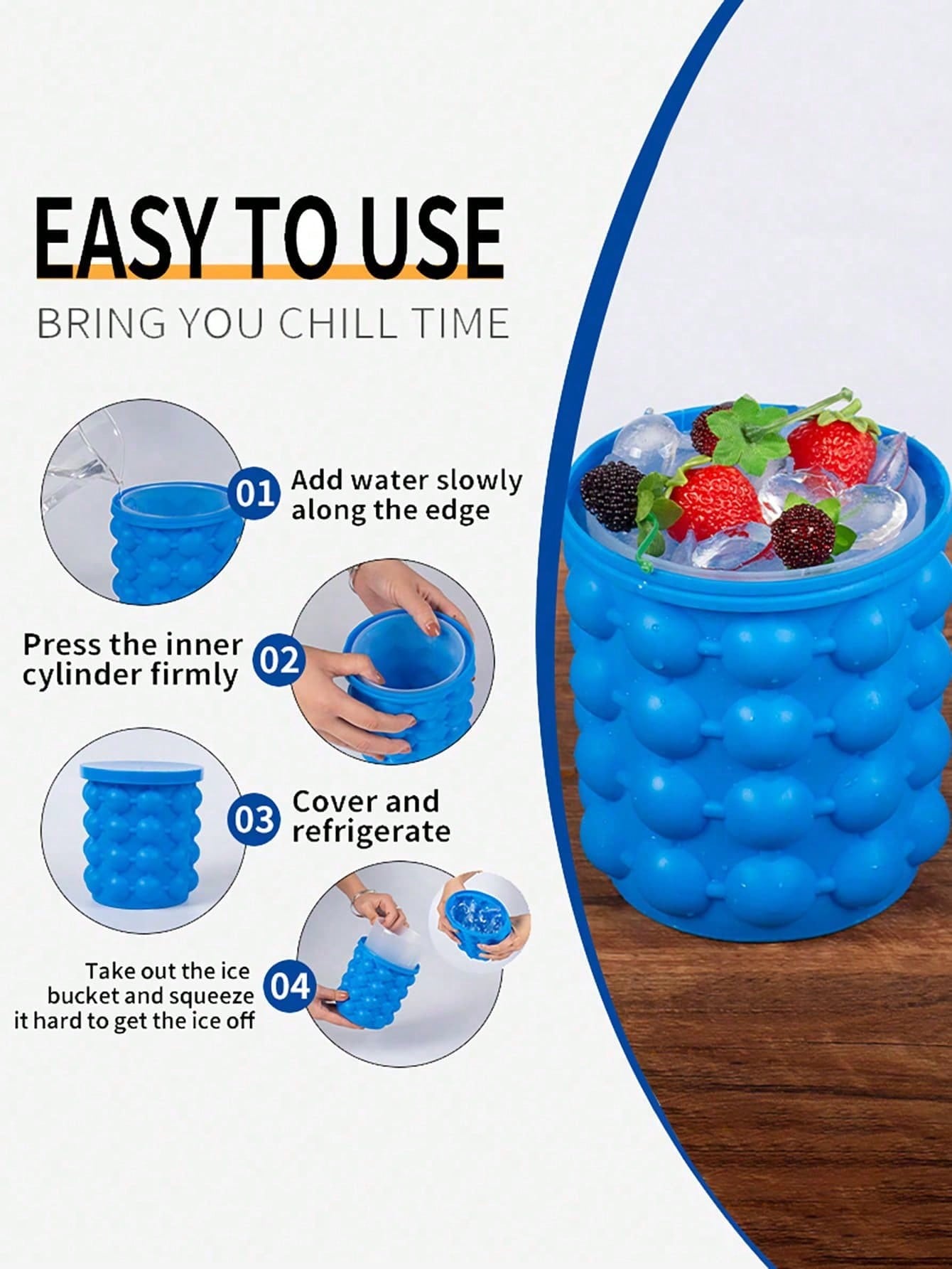 وعاء ثلج سيليكون