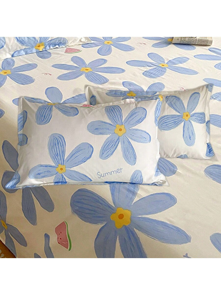 قطعة واحدة من كيس الوسادة المطبوع المناسب للبشرة للاستخدام المنزلي في جميع المواسم عالمي الاستخدام