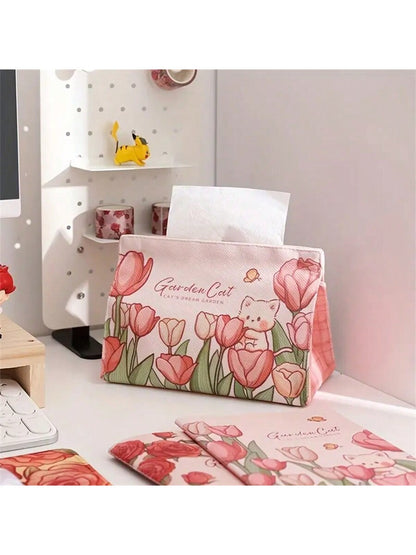 قطعة واحدة من صندوق مناديل كرتوني لطيف