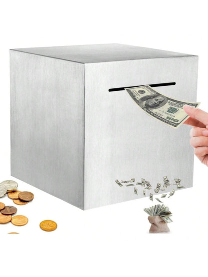 بنك الادخار مصنوع من الفولاذ المقاوم للصدأ للكبار