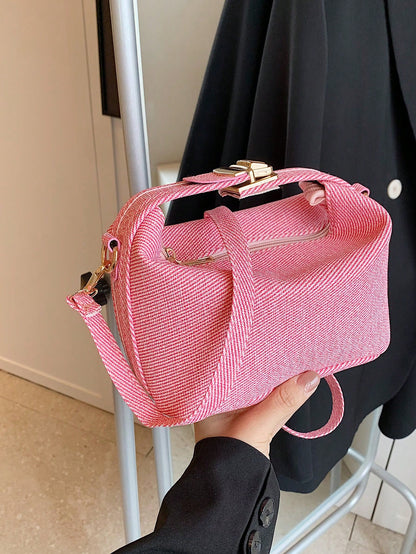 حقيبة دلو عصرية للنساء، حقيبة كتف غير رسمية صغيرة جديدة لصيف 2024، حقيبة كروس عصرية