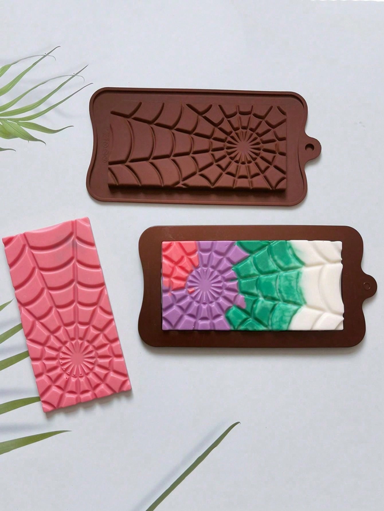 قالب شوكولاتة بتصميم العنكبوت الكامل قطعة واحدة DIY ، قوالب الكعك والحلوى والاكسسوارات هالوين من الجيل السيليكوني للخبز، ديكورات هالوين للمنزل والحفلات