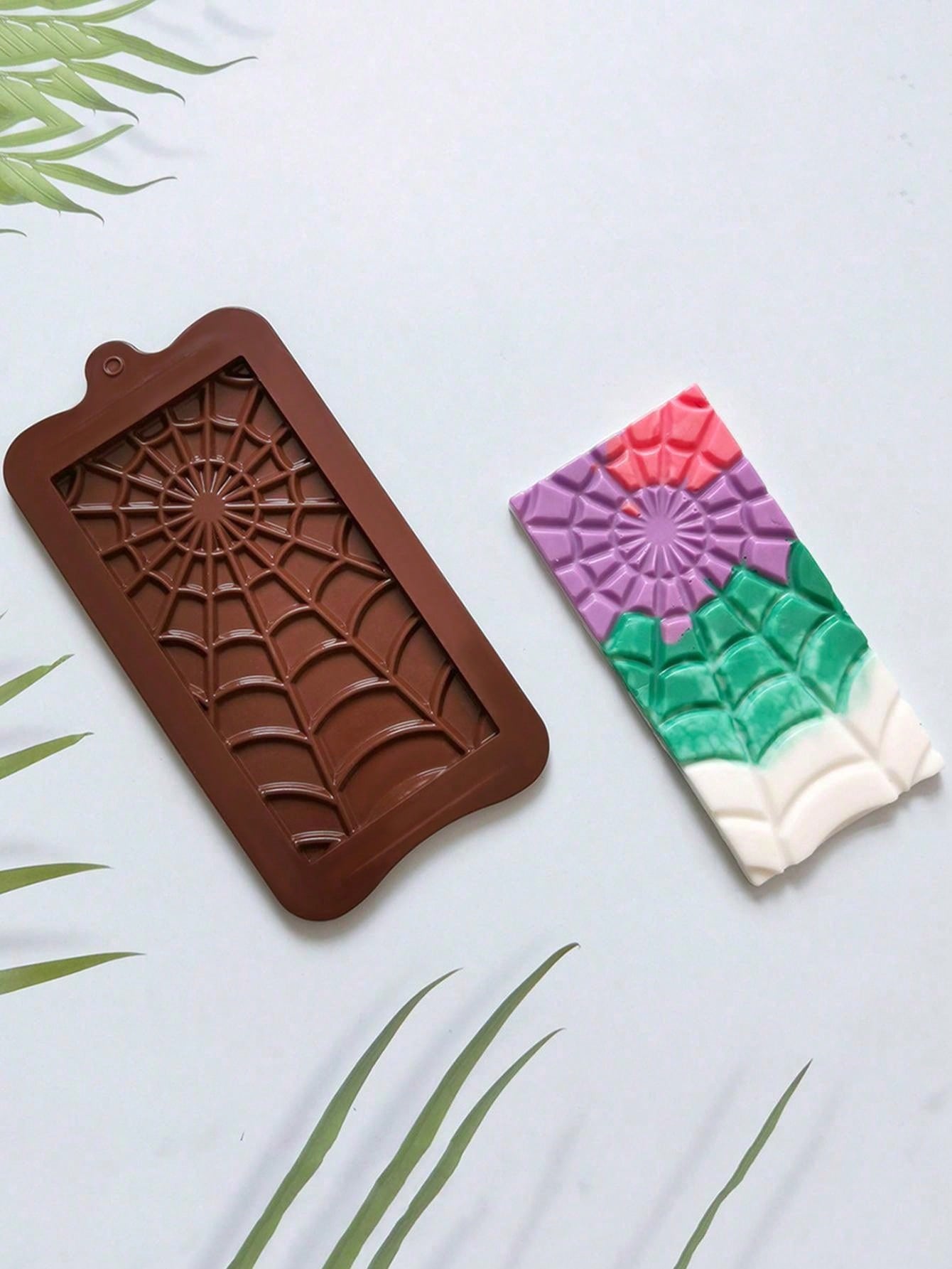 قالب شوكولاتة بتصميم العنكبوت الكامل قطعة واحدة DIY ، قوالب الكعك والحلوى والاكسسوارات هالوين من الجيل السيليكوني للخبز، ديكورات هالوين للمنزل والحفلات