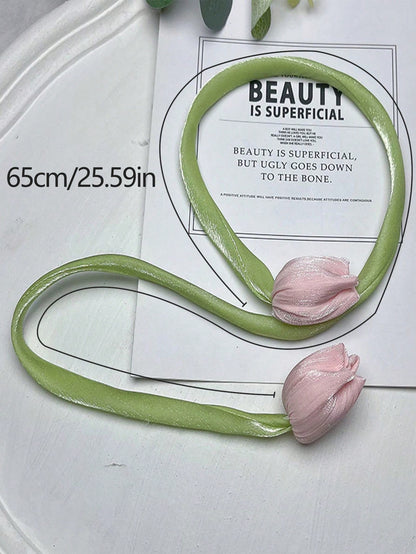 قطعة واحدة شريط ستائر مصمم بتصميم الزنبق