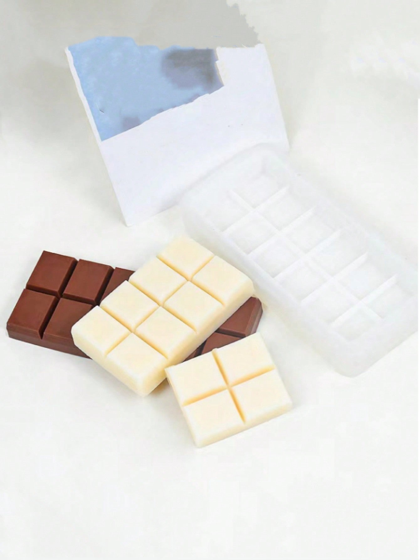 قالب سيليكون مستطيل 1 قطعة لصنع الشموع والشوكولاتة والخبز والكعك وثلج المكعبات DIY