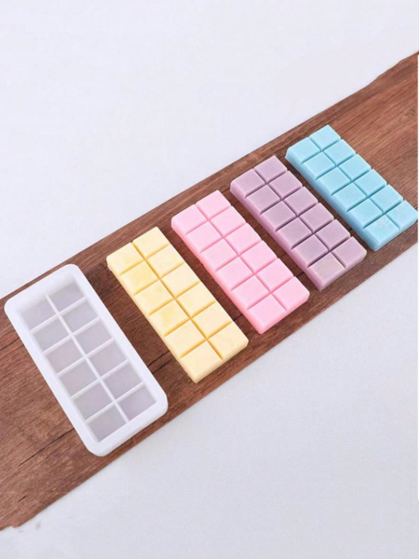 قالب سيليكون مستطيل 1 قطعة لصنع الشموع والشوكولاتة والخبز والكعك وثلج المكعبات DIY