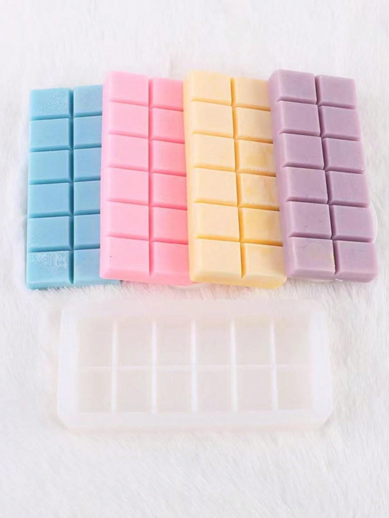 قالب سيليكون مستطيل 1 قطعة لصنع الشموع والشوكولاتة والخبز والكعك وثلج المكعبات DIY