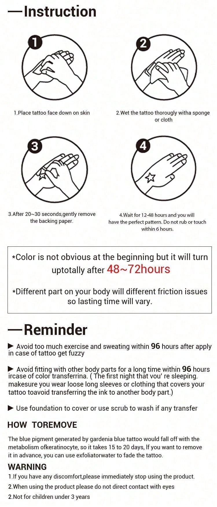 وشم شبه دائم