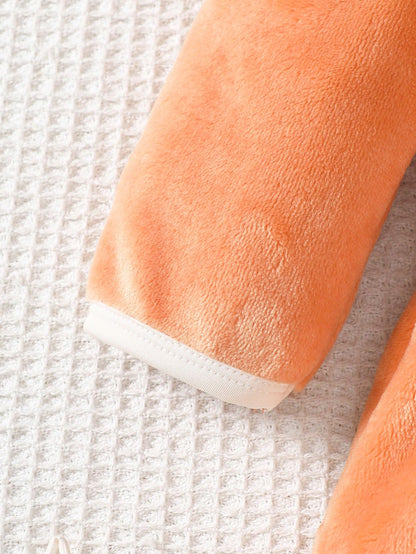 ثوب راحة طويل البطانية بقلنسوة طويلة طويلة الأكمام بأسلوب بسيط برونزي للأطفال الصبية