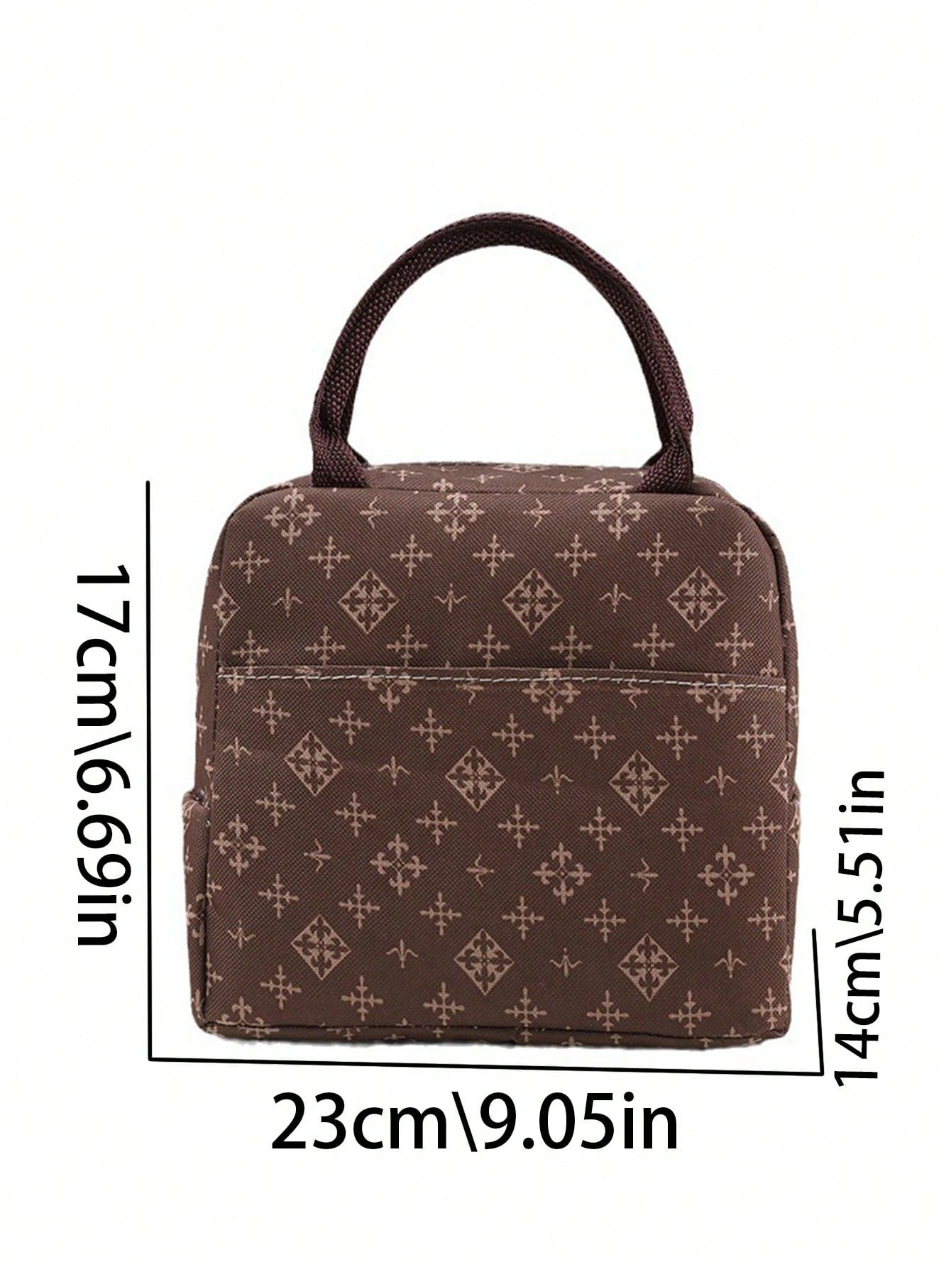 حقيبة الغداء المعزولة الحرارية لحمل الطعام لطباعة بصمة حيوان كرتونية وحيدة للأطفال من الجنسين