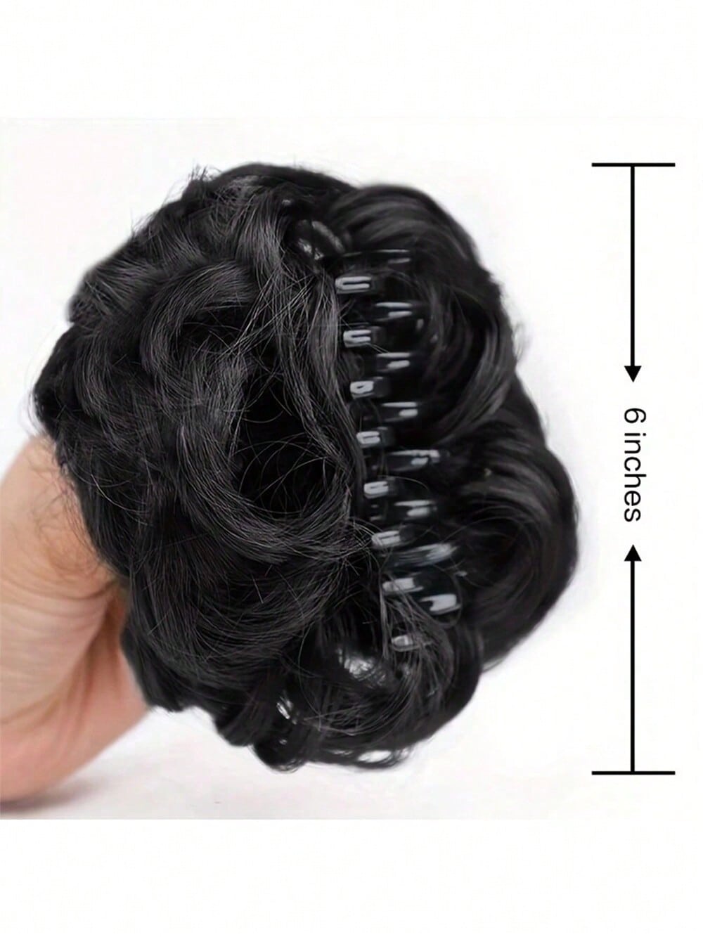 قطعة شعر مموجة منسدلة متكدسة للذيل والشُعيرات للنساء باللون الأشقر والبني المتوسط