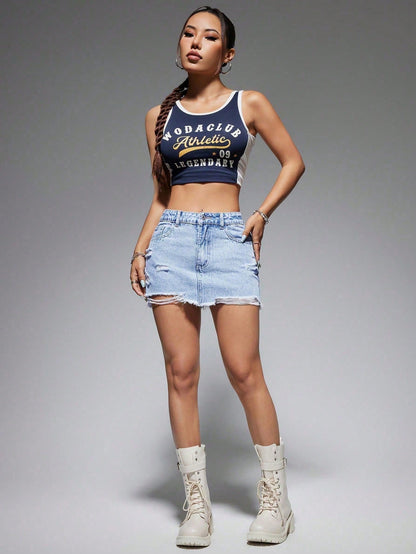 تنانير دينيم نسائية