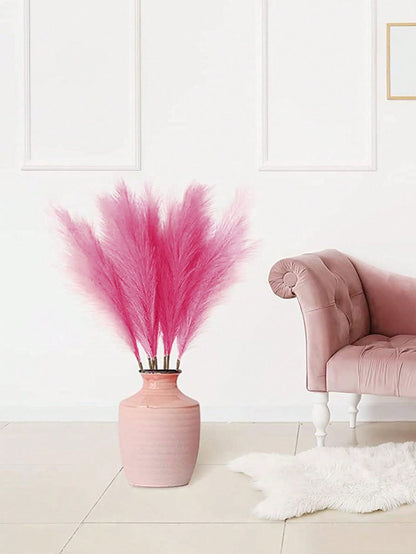 ن حشيشة الخوص الصناعية الملونة بالوردي