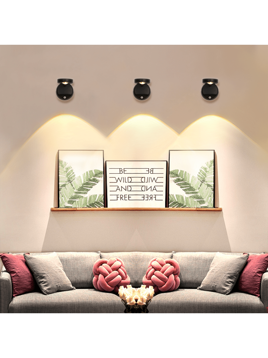 ضوء جداري داخلي لإضاءة اللوحات ذو حساسية الحركة