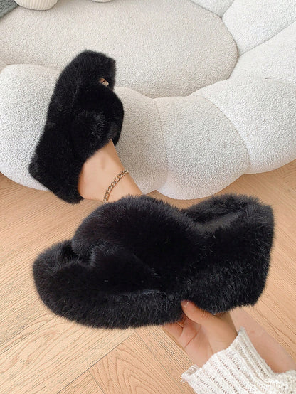 نعل أفرازي مرتفع 9 سم للسيدات، شبشب فاخر فضفاض