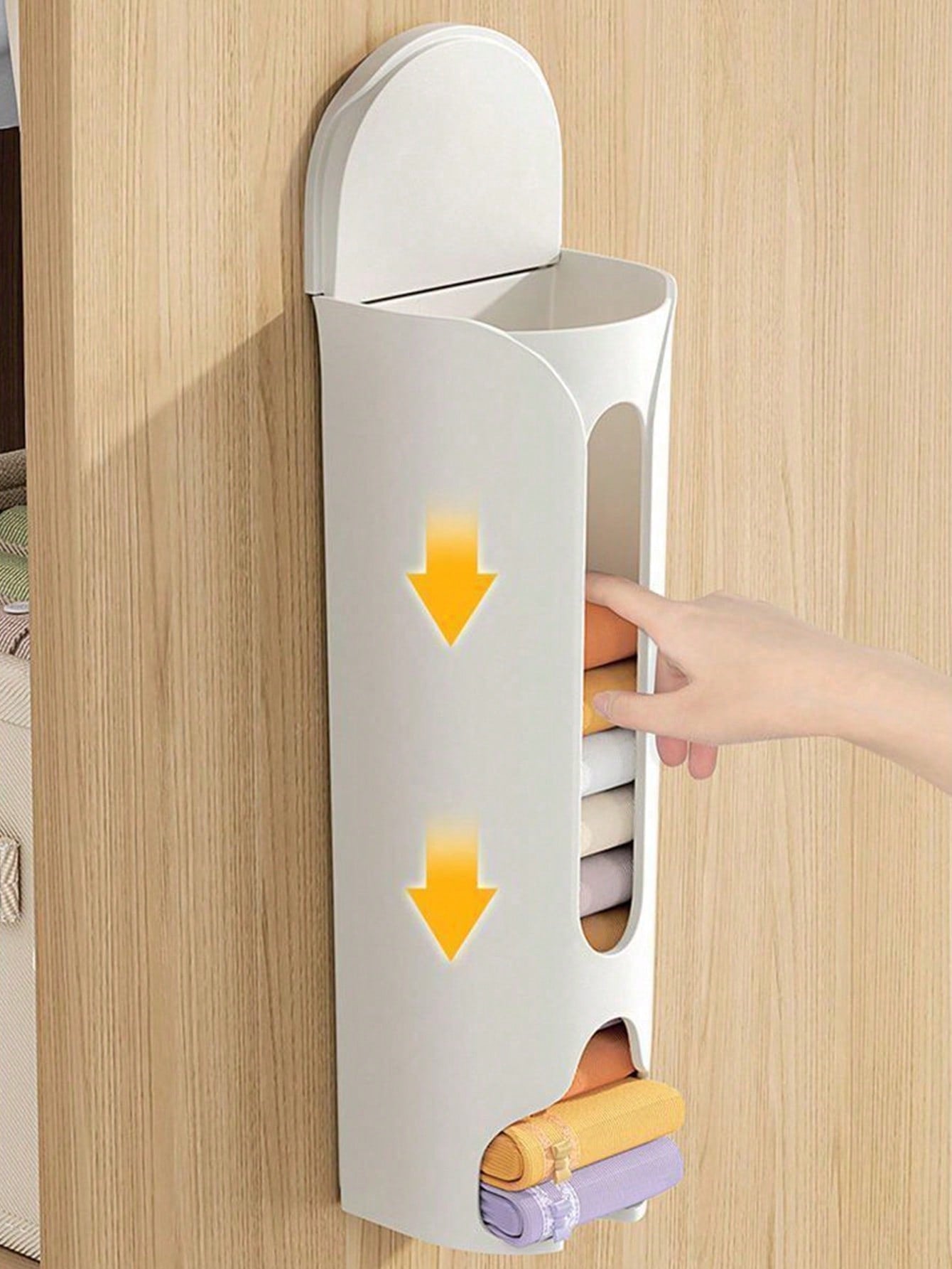 رف تخزين ملابس داخلية مثبت على الحائط قطعة واحدة،