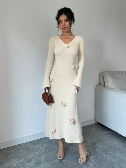 فساتين ثقيلة نسائية مطرز بزهور