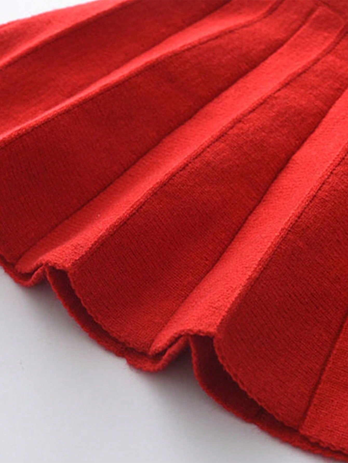 طقم ملابس علوية بكم طويل مطبوع بالفاكهة وتنورة مكرمشة للفتاة الصغيرة 2 قطعة/طقم ، خريف/شتاء