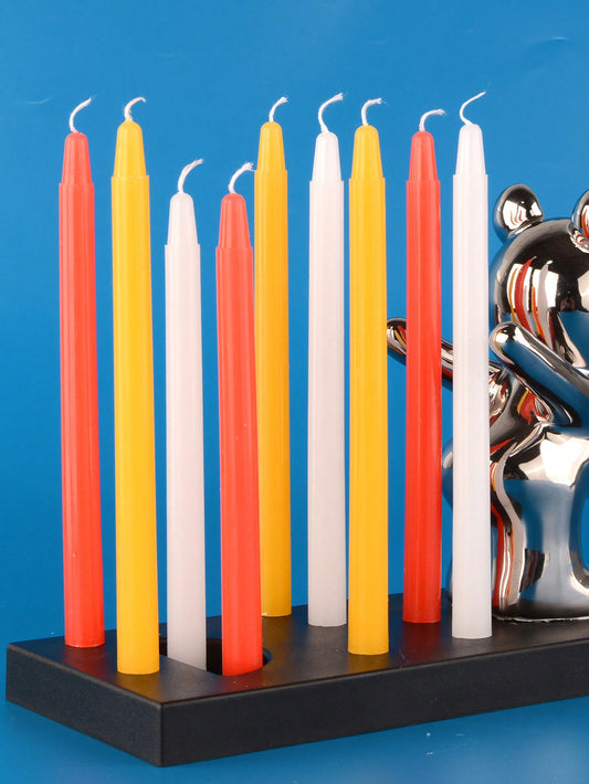 قطعة شموع منزلية طويلة الساق لا تصدر دخان ولا رائحة