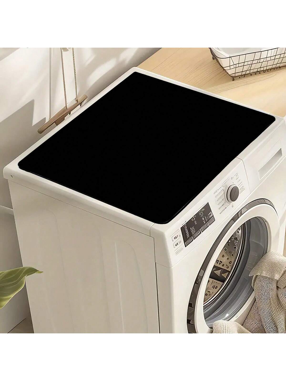 حصيرة غسيل مطبوعة باللون الأسود الأحادي قطعة واحدة، غير قابلة للانزلاق ومقاومة للماء ديكور غرفة الغسيل، حصيرة أرضية ذات نمط قديم لغرفة الغسيل والمطبخ والحمام