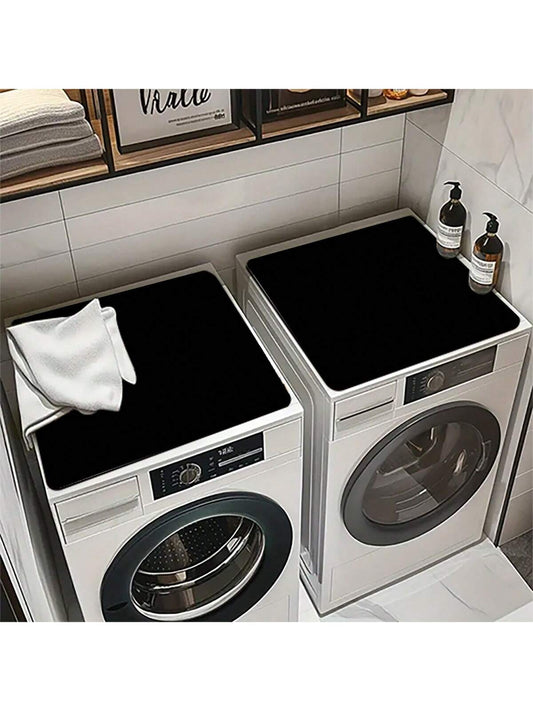 حصيرة غسيل مطبوعة باللون الأسود الأحادي قطعة واحدة، غير قابلة للانزلاق ومقاومة للماء ديكور غرفة الغسيل، حصيرة أرضية ذات نمط قديم لغرفة الغسيل والمطبخ والحمام