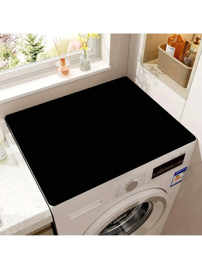 حصيرة غسيل مطبوعة باللون الأسود الأحادي قطعة واحدة، غير قابلة للانزلاق ومقاومة للماء ديكور غرفة الغسيل، حصيرة أرضية ذات نمط قديم لغرفة الغسيل والمطبخ والحمام