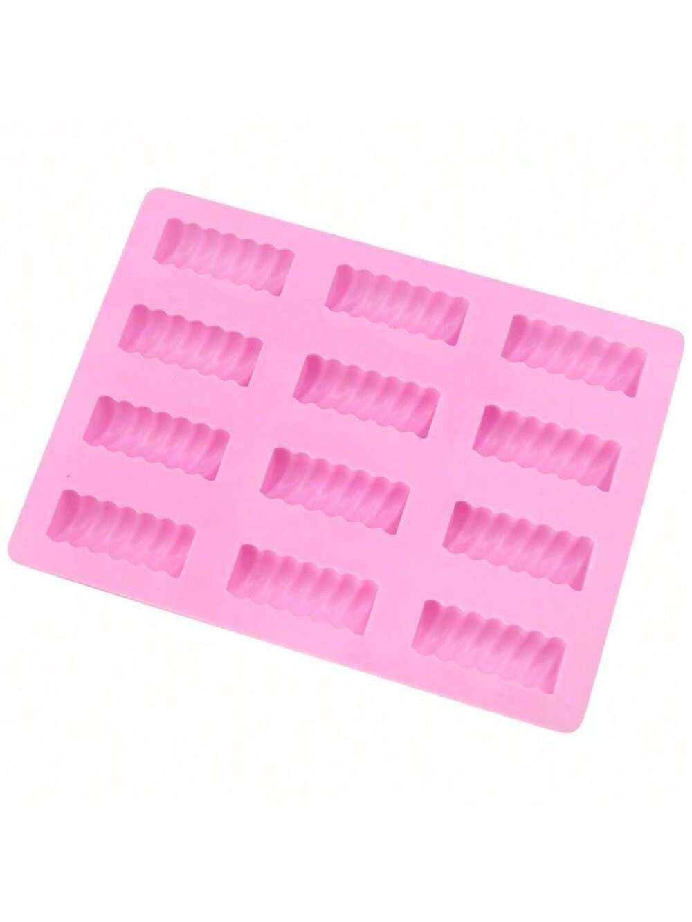 قالب 12 تجويف لقضبان الحلوى المسوسة، قالب الشوكولاتة الزبد الحلوى المشوي دي واي قالب الحليب الكريمة الكعكة