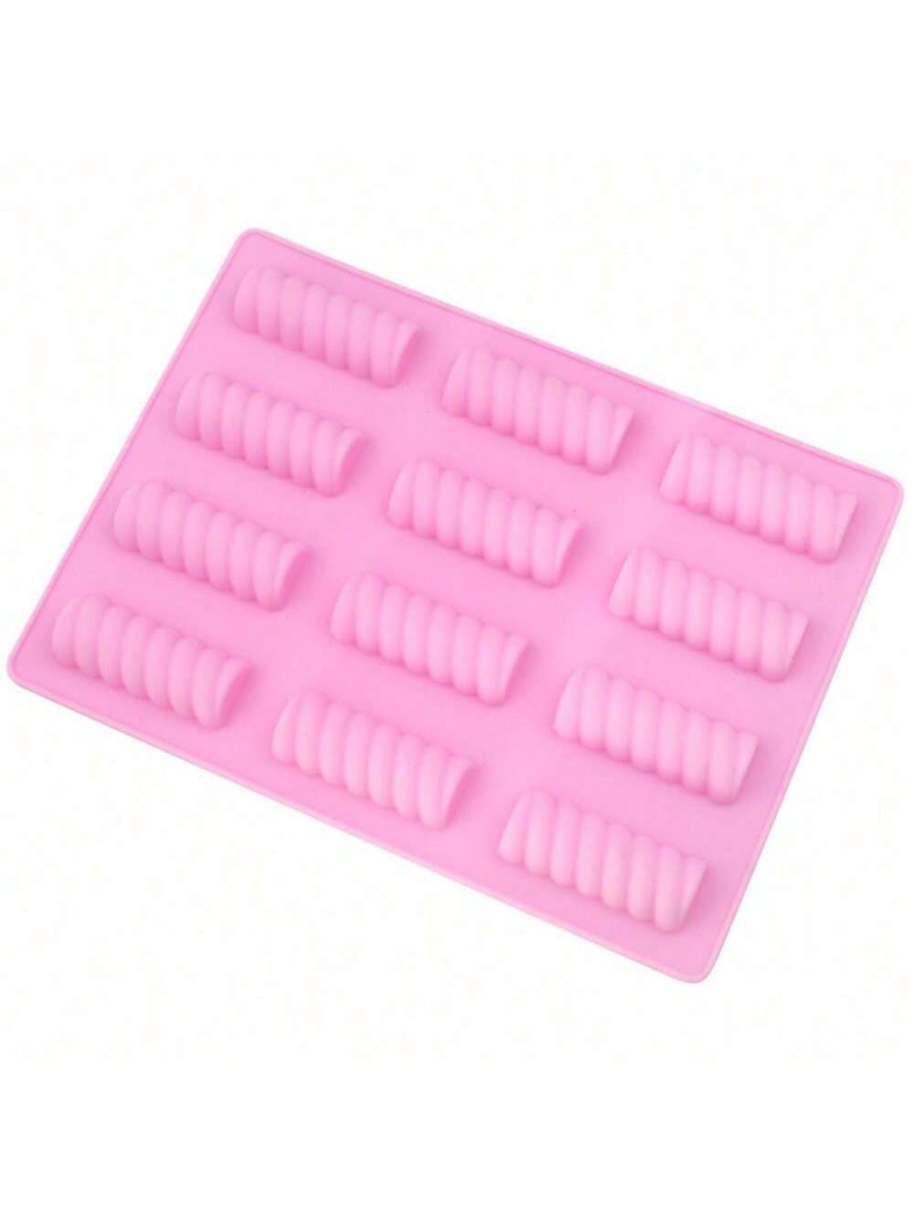 قالب 12 تجويف لقضبان الحلوى المسوسة، قالب الشوكولاتة الزبد الحلوى المشوي دي واي قالب الحليب الكريمة الكعكة