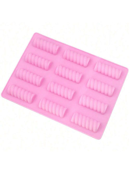 قالب 12 تجويف لقضبان الحلوى المسوسة، قالب الشوكولاتة الزبد الحلوى المشوي دي واي قالب الحليب الكريمة الكعكة