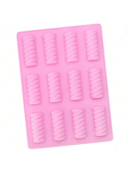 قالب 12 تجويف لقضبان الحلوى المسوسة، قالب الشوكولاتة الزبد الحلوى المشوي دي واي قالب الحليب الكريمة الكعكة