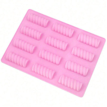 قالب 12 تجويف لقضبان الحلوى المسوسة، قالب الشوكولاتة الزبد الحلوى المشوي دي واي قالب الحليب الكريمة الكعكة