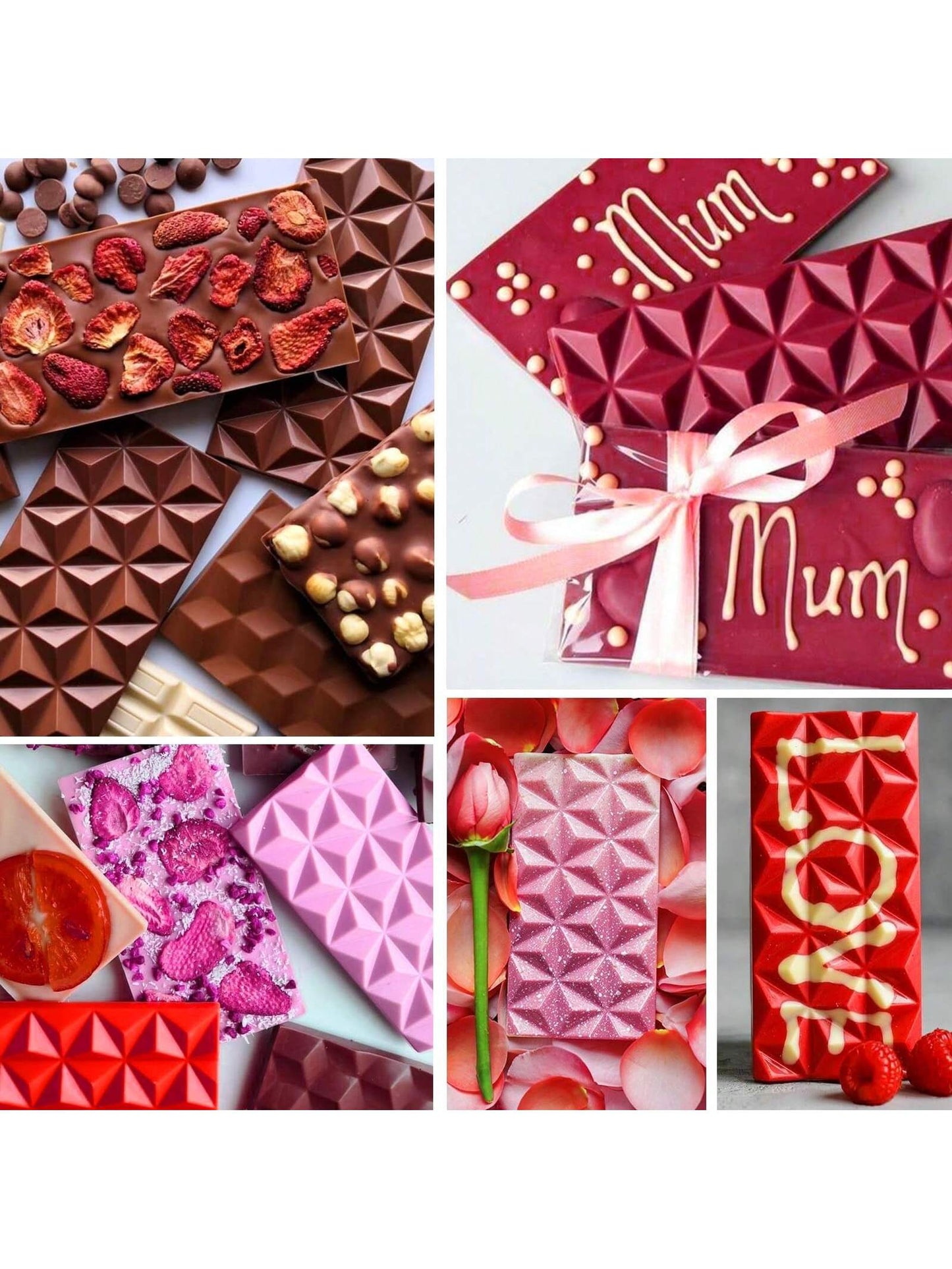 قالب شوكولاتة سيليكون ذو 6 تجاويف ة