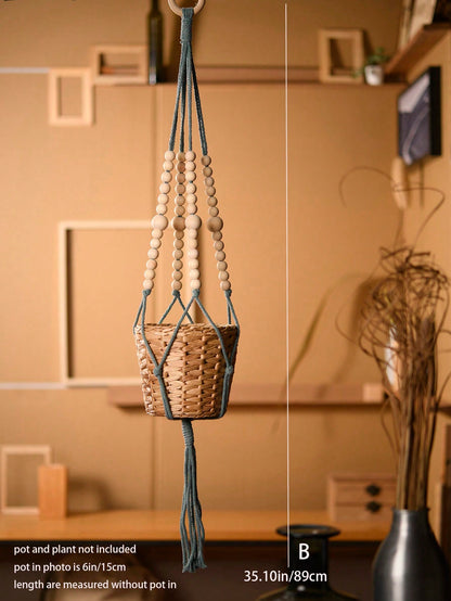 حامل نبات مكرامية 1قطعة مصنوع يدويًا