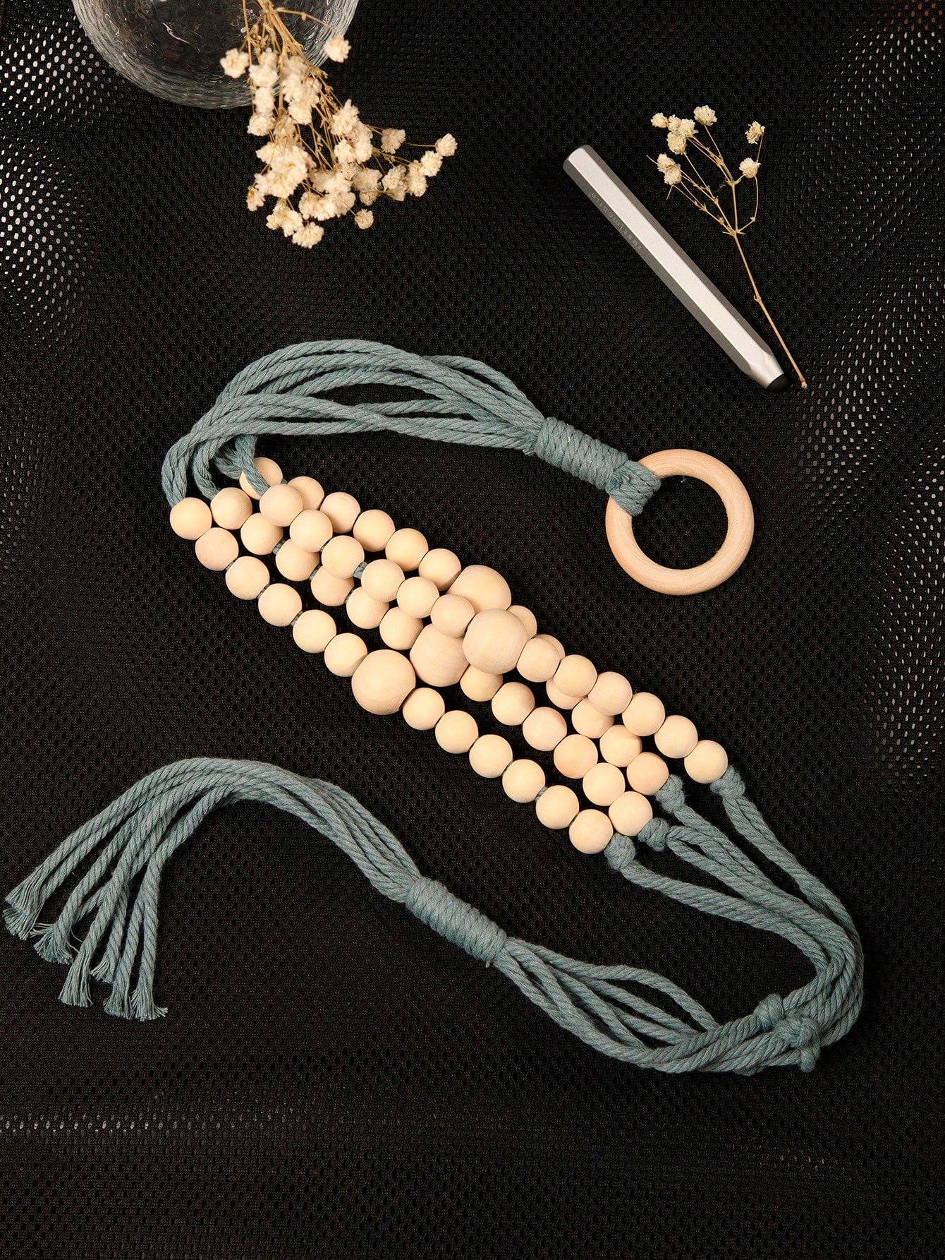 حامل نبات مكرامية 1قطعة مصنوع يدويًا