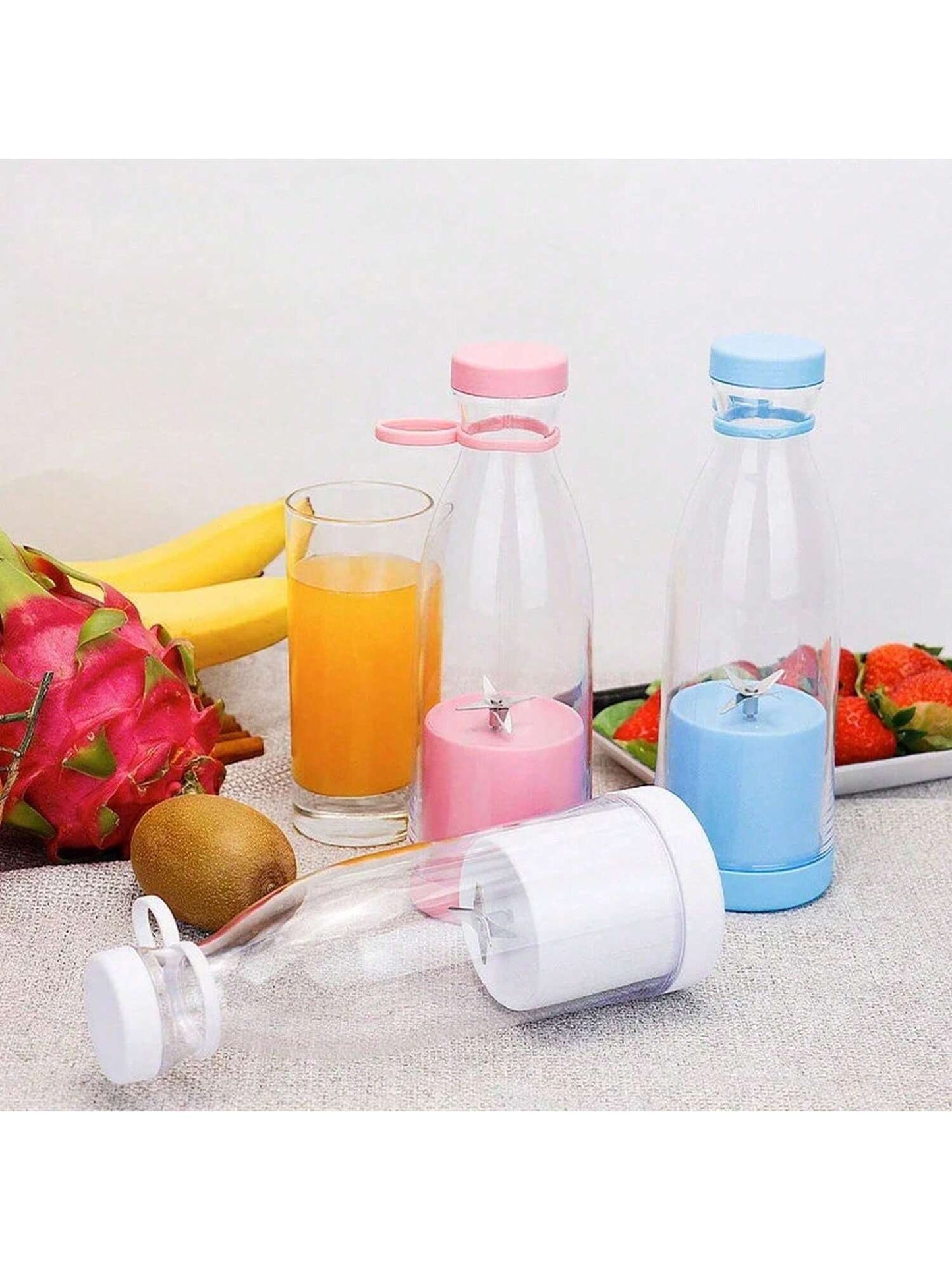 خلاط عصير محمول قابل للشحن بالكهرباء عبر منفذ USB ، صانع عصير خلاط عصير