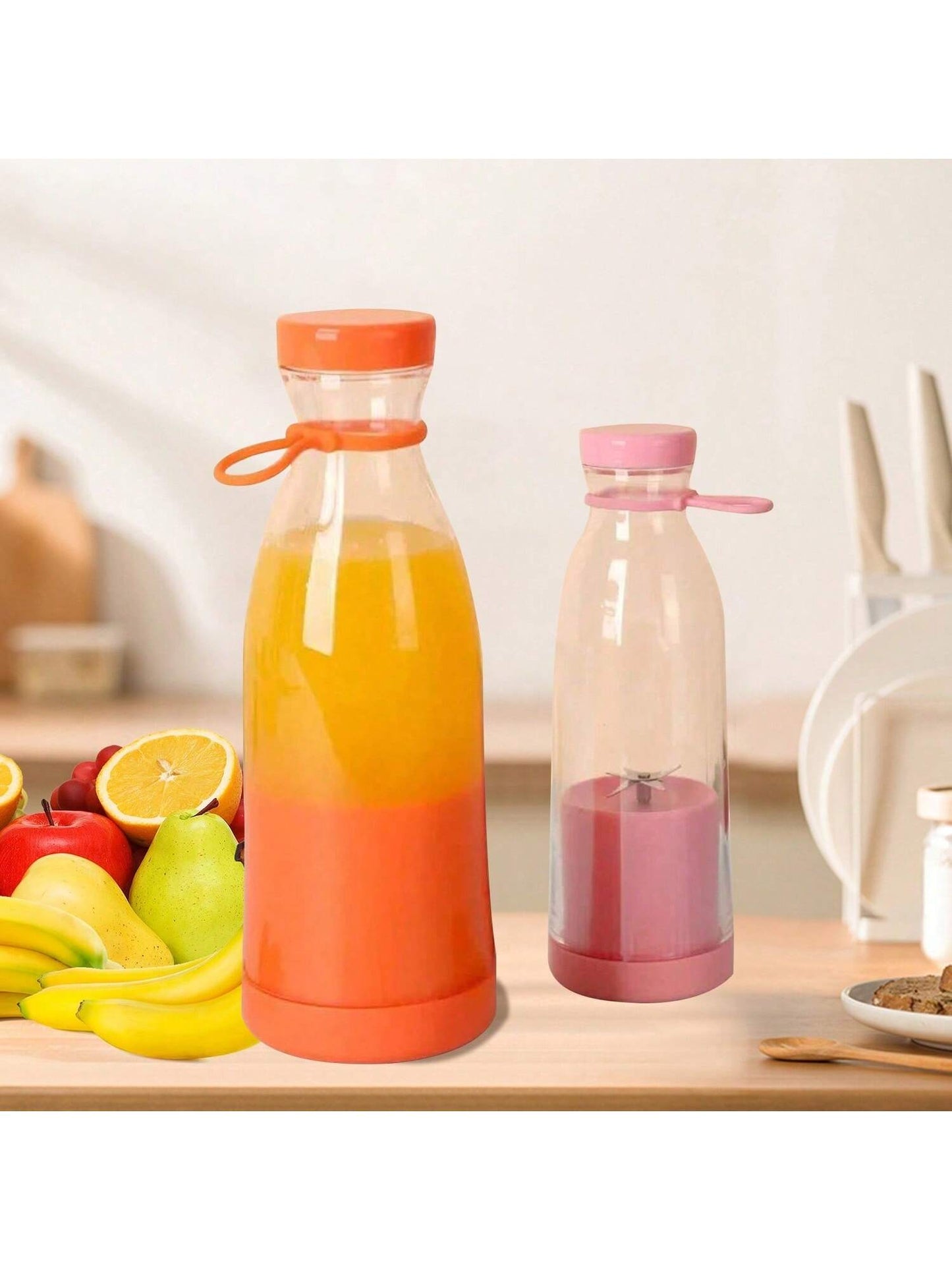 خلاط عصير محمول قابل للشحن بالكهرباء عبر منفذ USB ، صانع عصير خلاط عصير