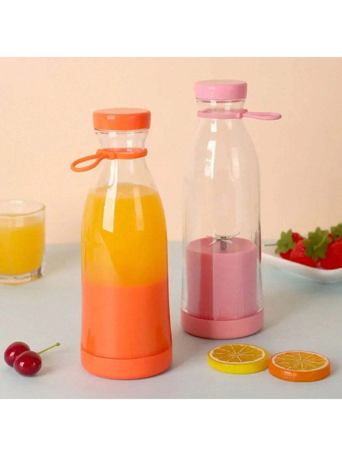 خلاط عصير محمول قابل للشحن بالكهرباء عبر منفذ USB ، صانع عصير خلاط عصير