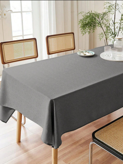 منديل طاولة كتان بلون صلب قطعة واحدة ، مقاوم للماء والبقع ، مناسب للمطبخ