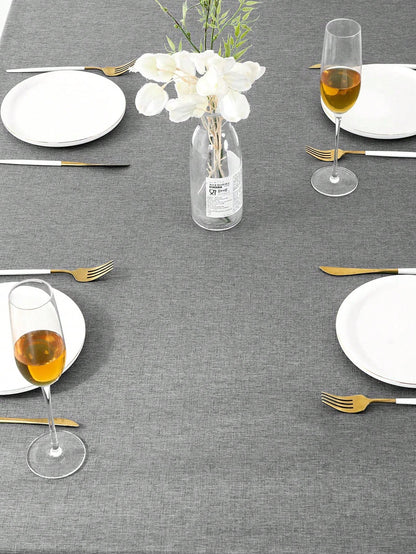 منديل طاولة كتان بلون صلب قطعة واحدة ، مقاوم للماء والبقع ، مناسب للمطبخ