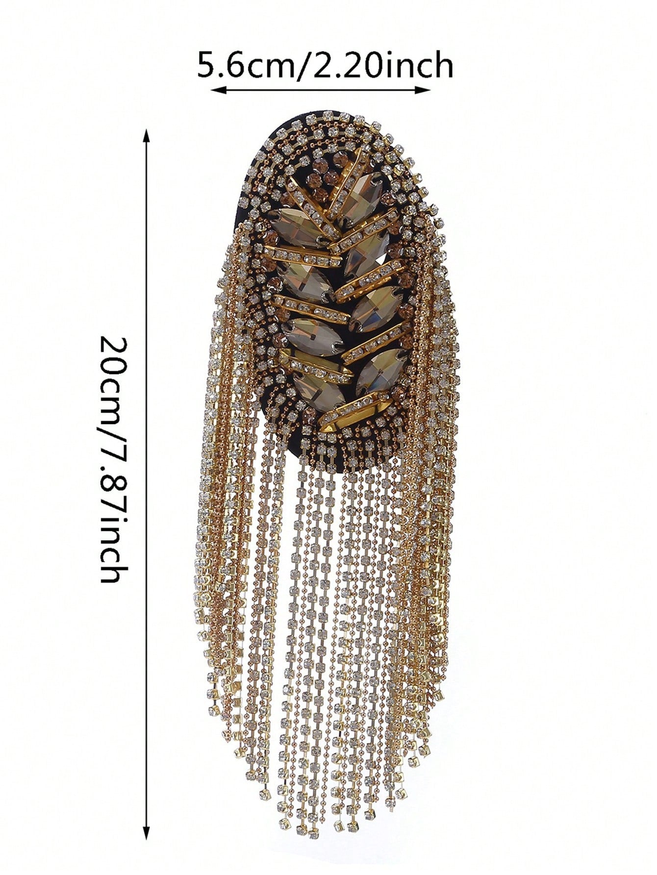 شارة للكتف مع تفاصيل زخرفية لتزيين الملابس