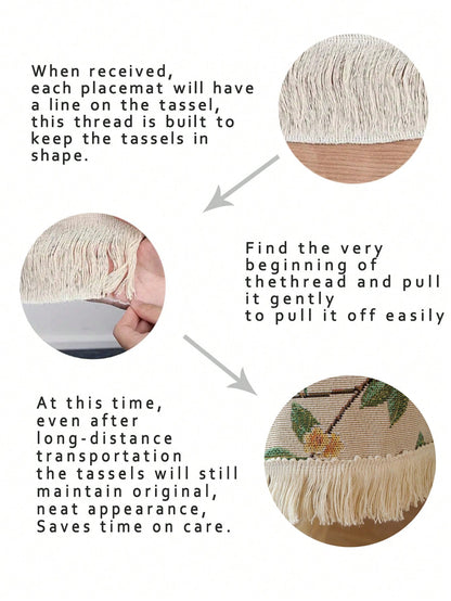 قطعة واحدة رومانسي طائر حياكة جاكار مستطيل مفارش طاولات للحفلة , غرفة العشاء , و ريفي منزل زخارف