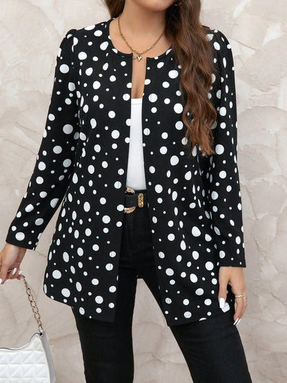 معطف كاجوال نقطي