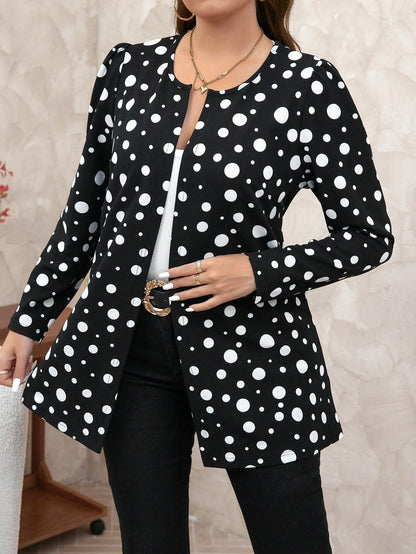 معطف كاجوال نقطي