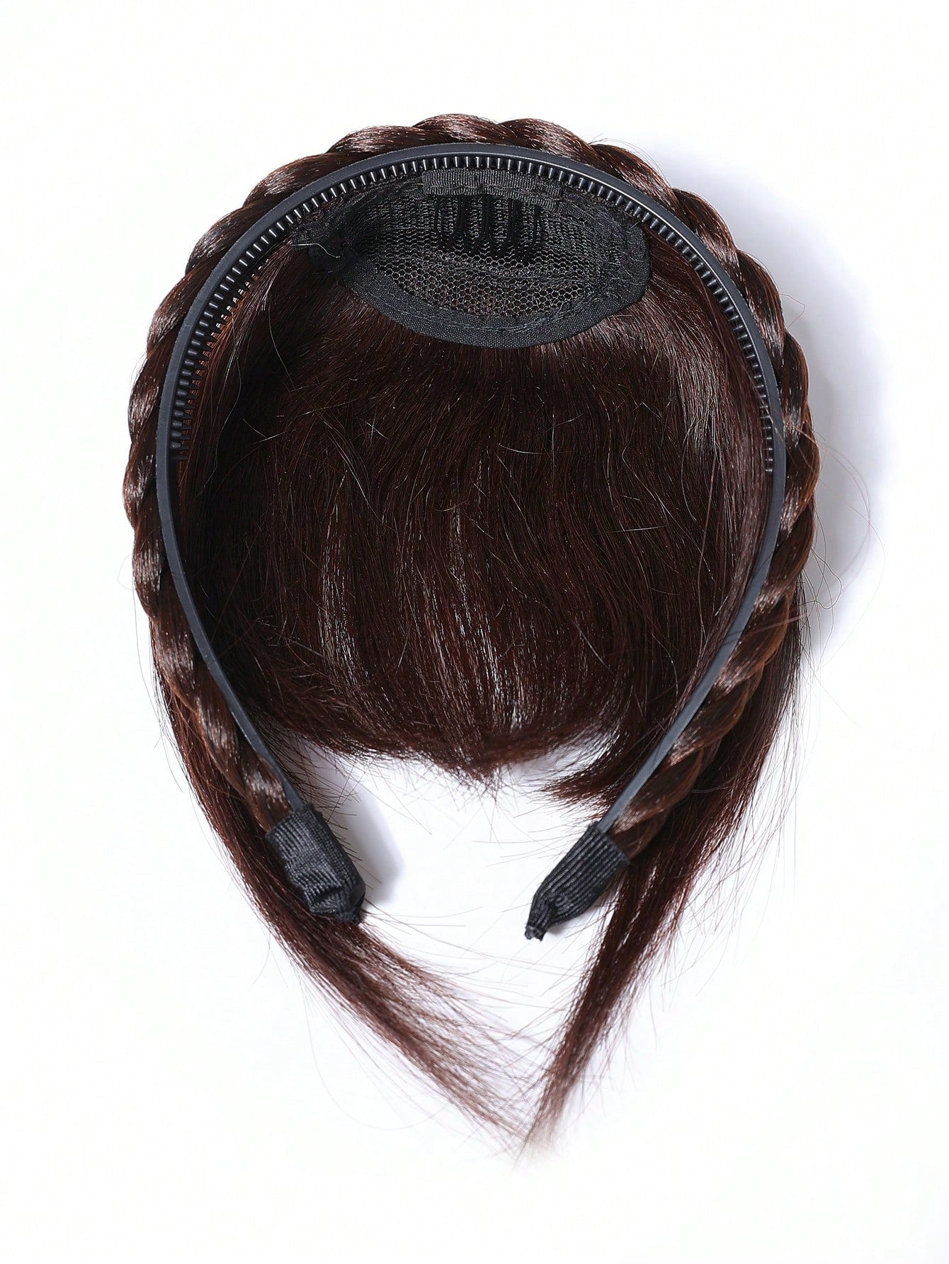 شعر بني طبيعي  الباروكات الغرة