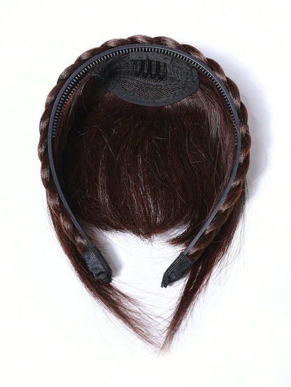 شعر بني طبيعي  الباروكات الغرة